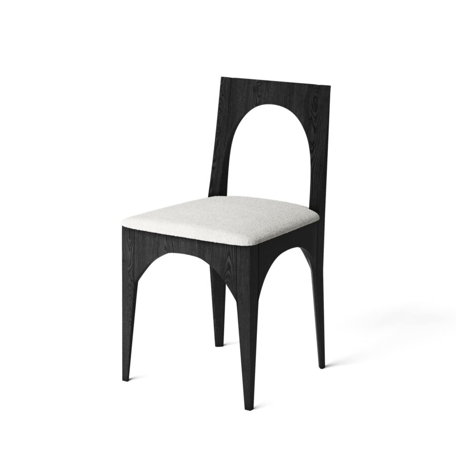 Стул Ценг - Черный дуб/белый