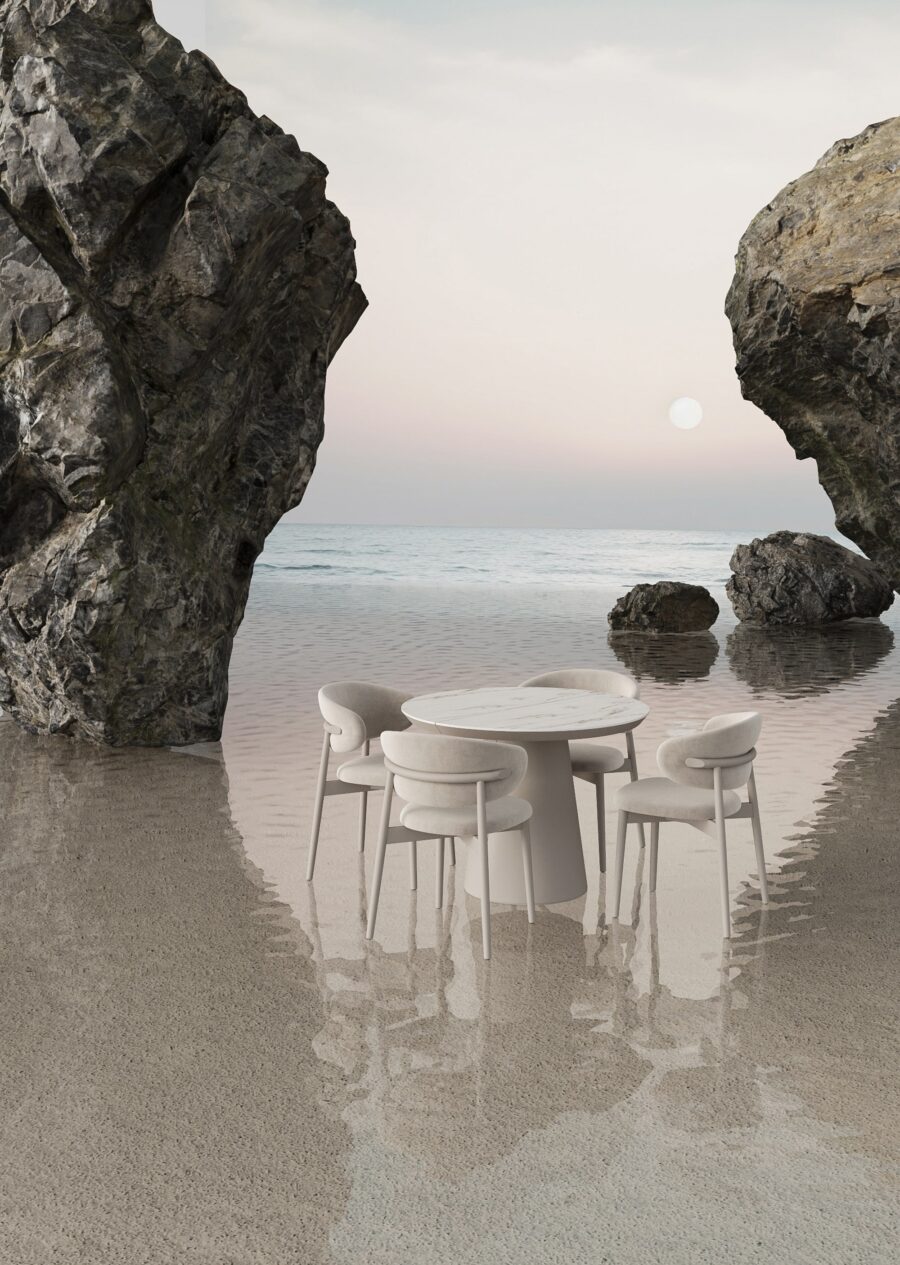 Стул Бали - Серо-коричневый глянец/ серо-бежевый