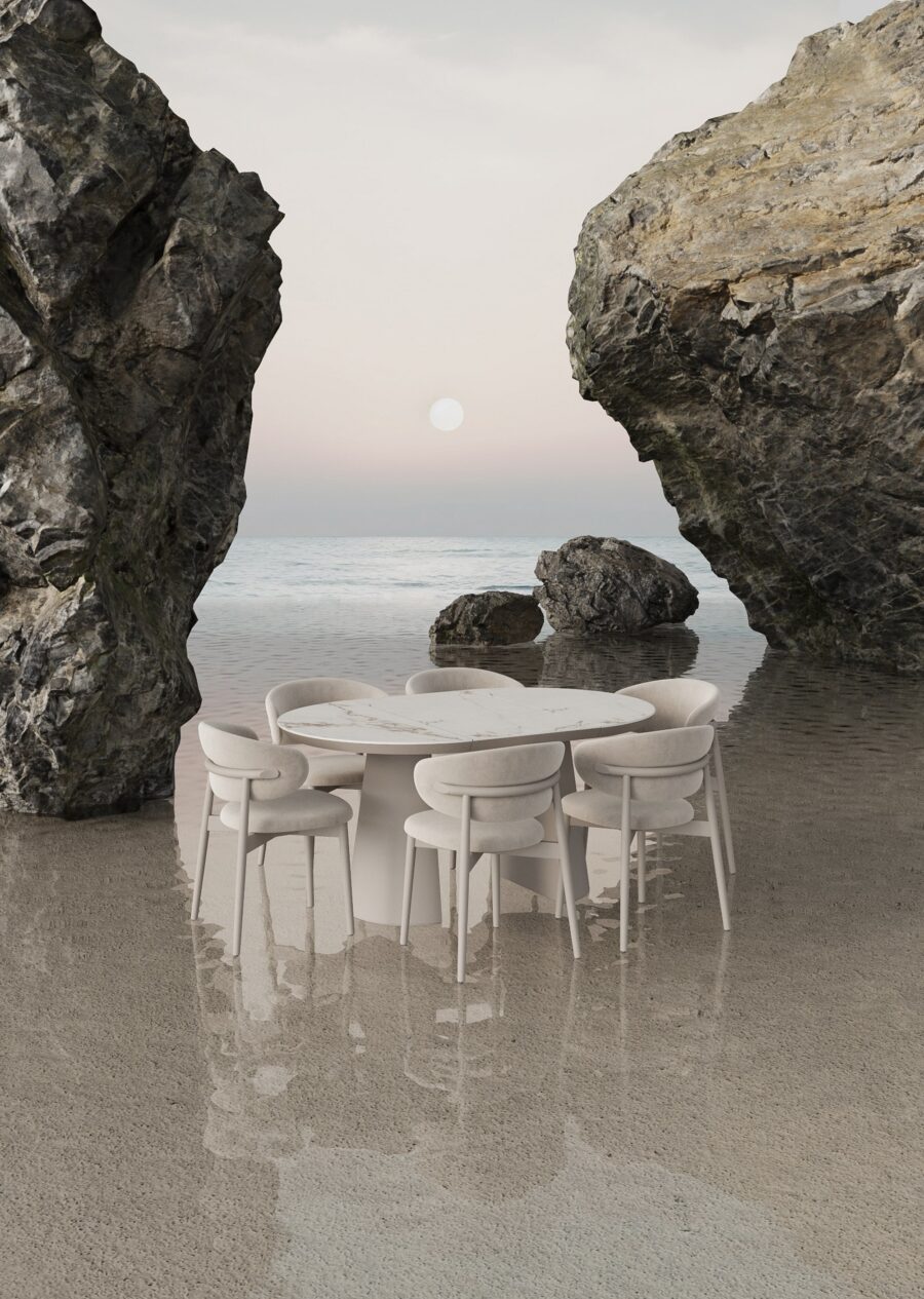 Стул Бали - Серо-коричневый глянец/ серо-бежевый