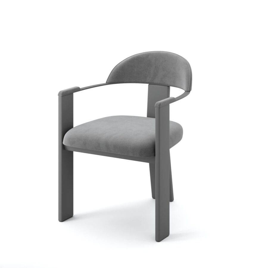 Стул Фекда - Темно-серый матовый/ серый