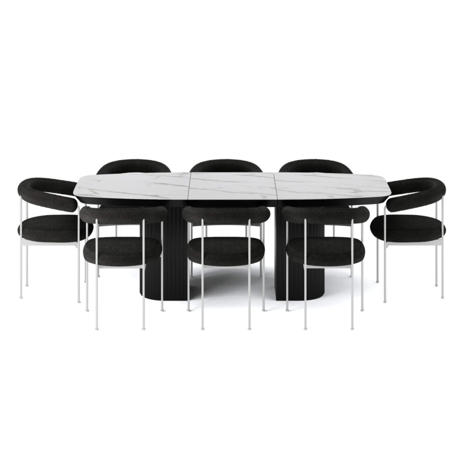 Стул Прайя - Белый/черный