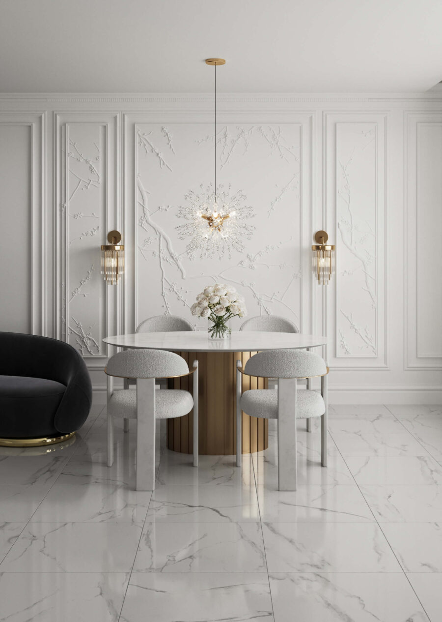 Стул Фекда - Коричневый дуб/ молочный