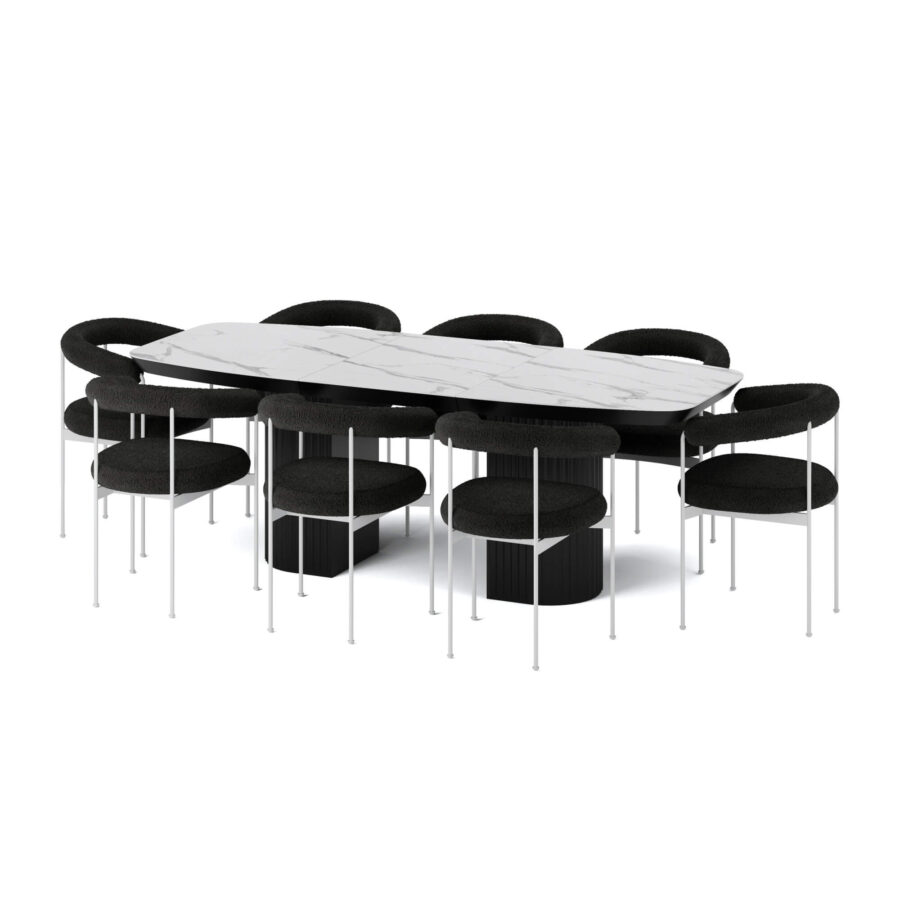 Стул Прайя - Белый/черный