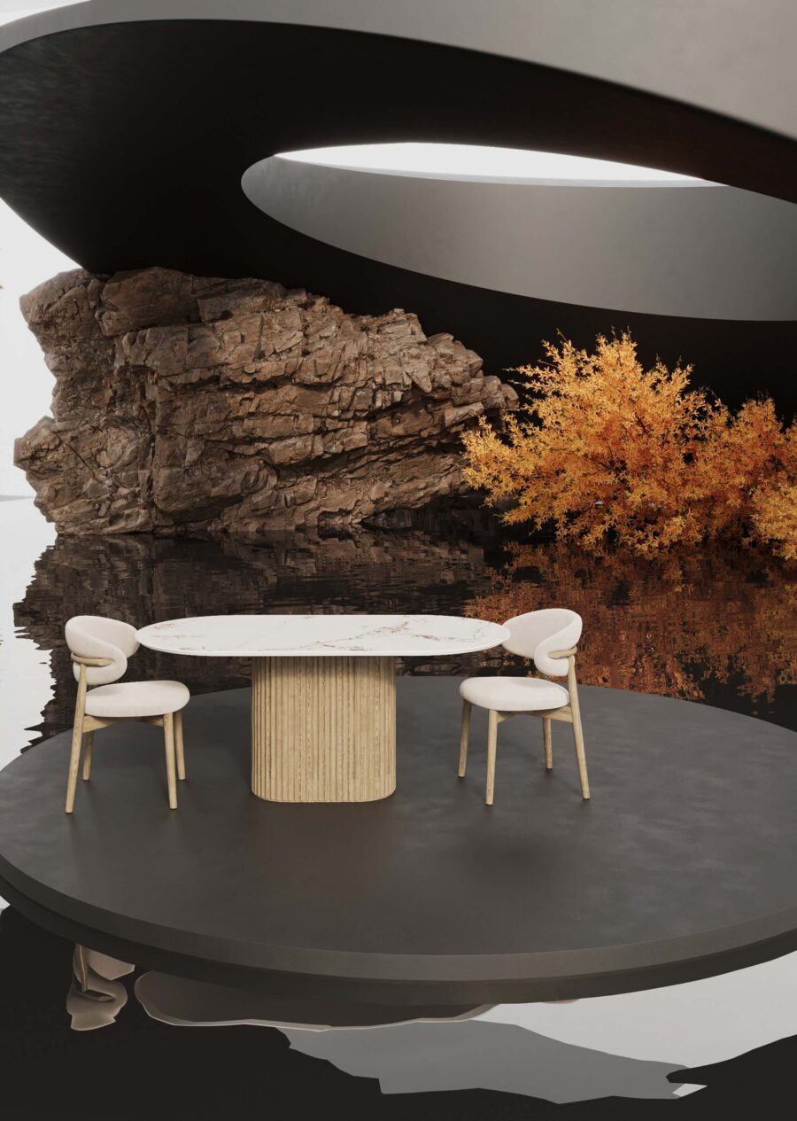 Стул Бали - Черный дуб/белый