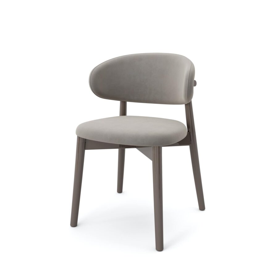 Стул Бали - Серо-коричневый глянец/ серо-бежевый