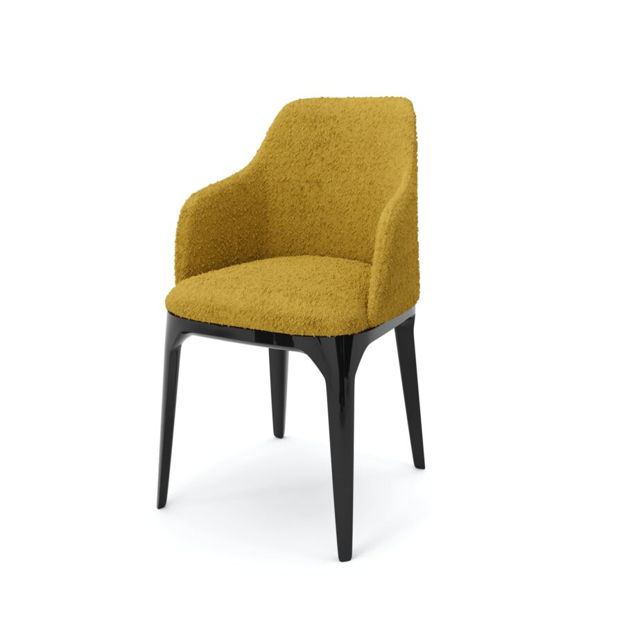 Стул Мелик - Черный глянец/желтый