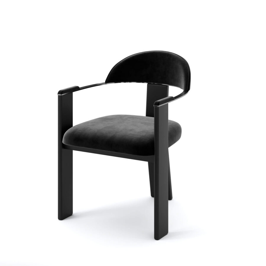 Стул Фекда - Черный матовый/ черный