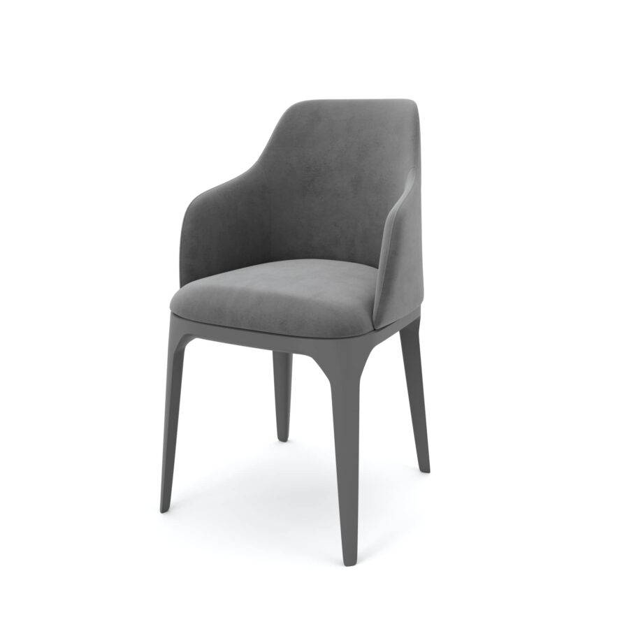 Стул Мелик - Темно-серый матовый/серый