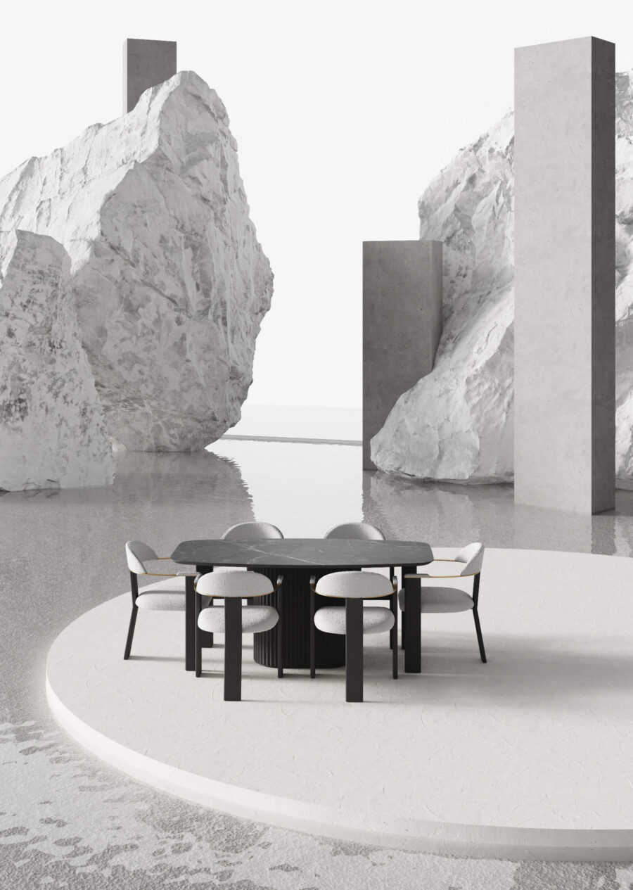 Стул Фекда - Коричневый дуб/ молочный