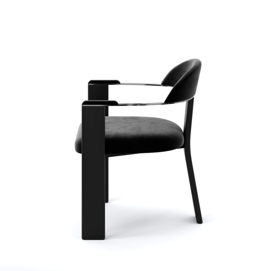 Стул Фекда - Черный матовый/ черный