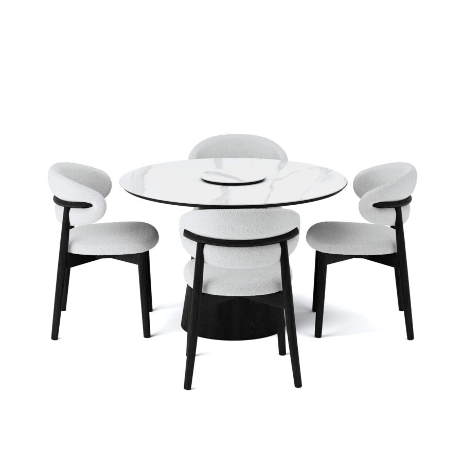 Стул Бали - Черный дуб/белый