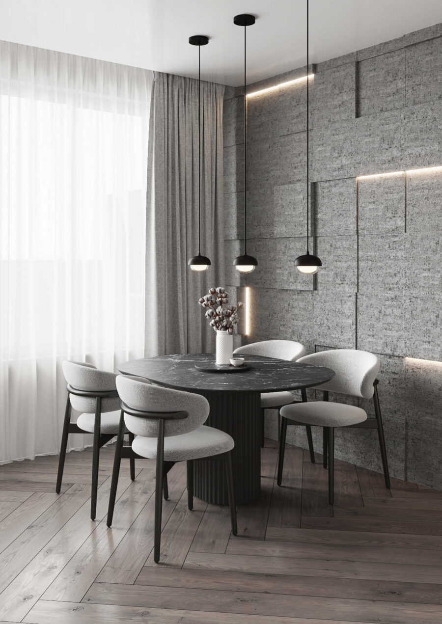 Стул Бали - Черный дуб/белый