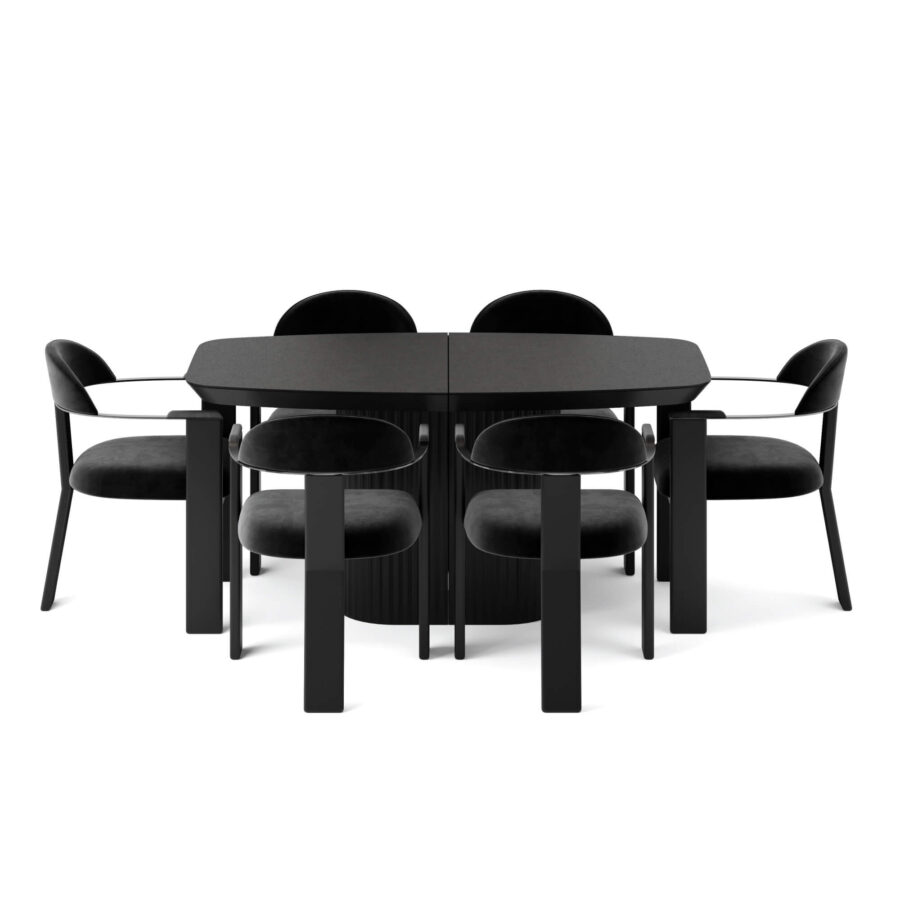 Стул Фекда - Черный матовый/ черный