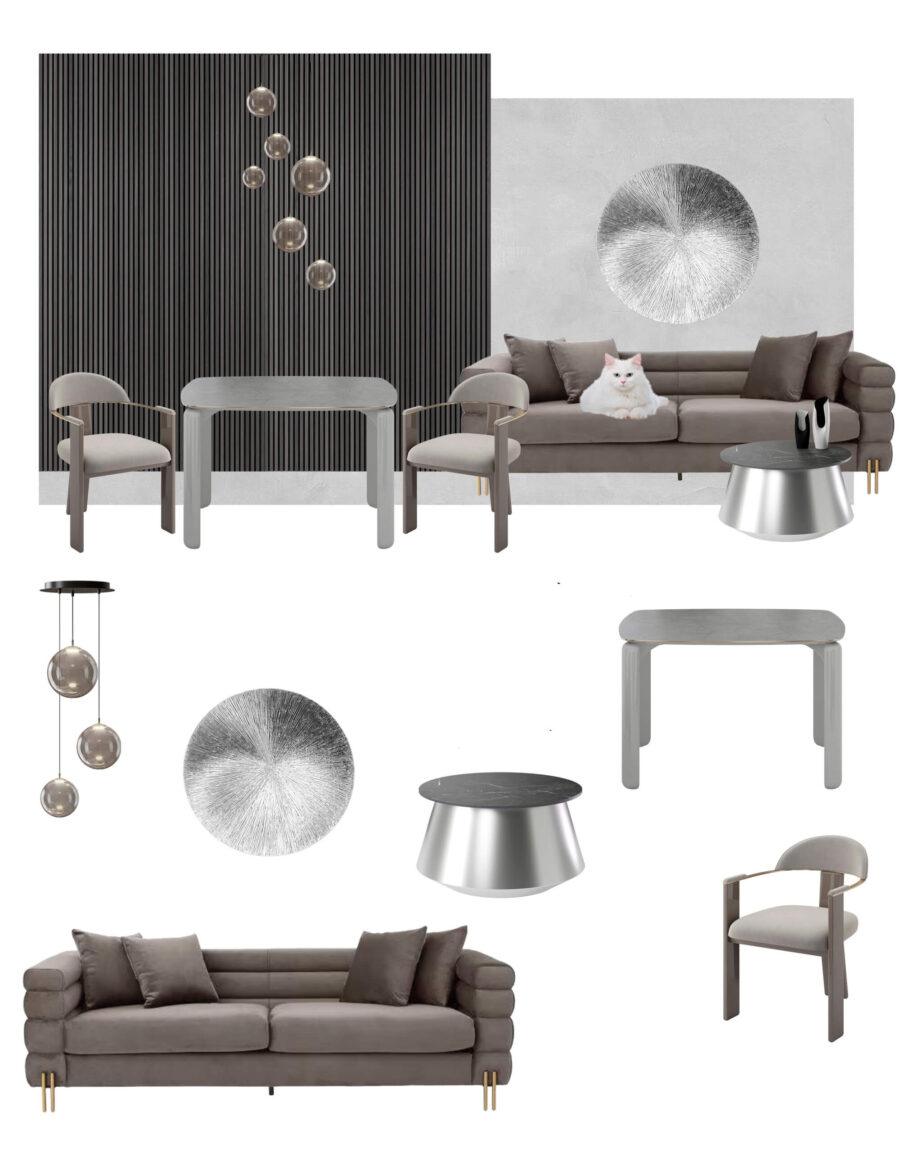 Стул Фекда - Коричневый дуб/ молочный