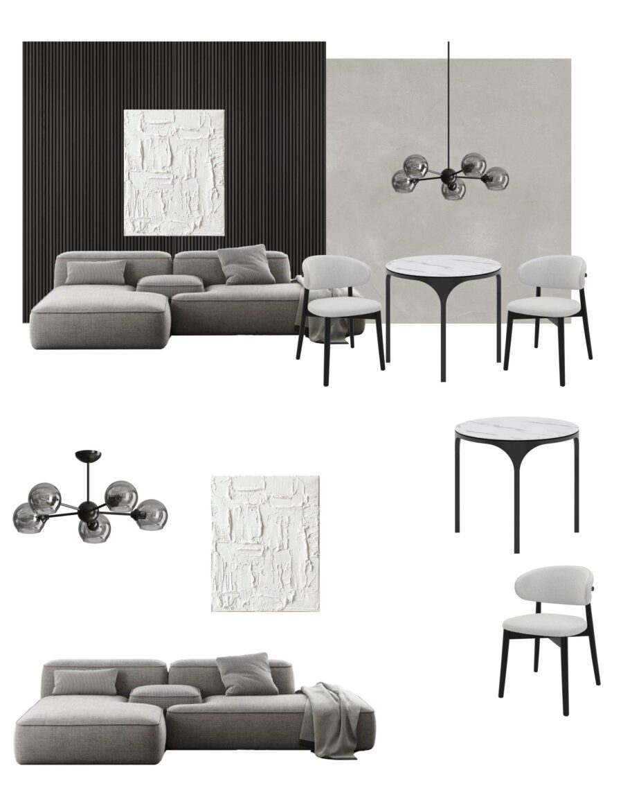 Стул Бали - Серо-коричневый глянец/ серо-бежевый