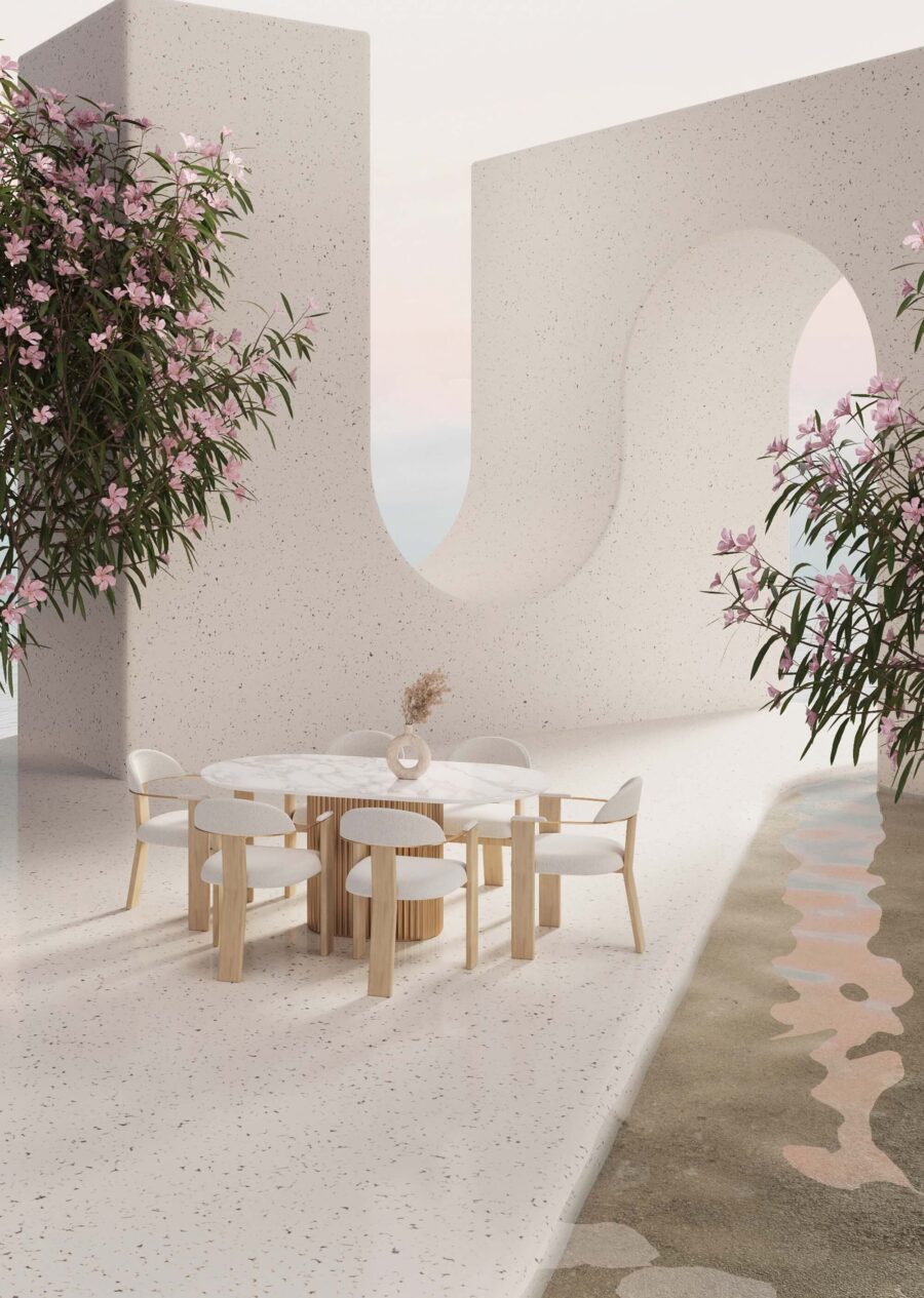 Стул Фекда - Черный матовый/ белый