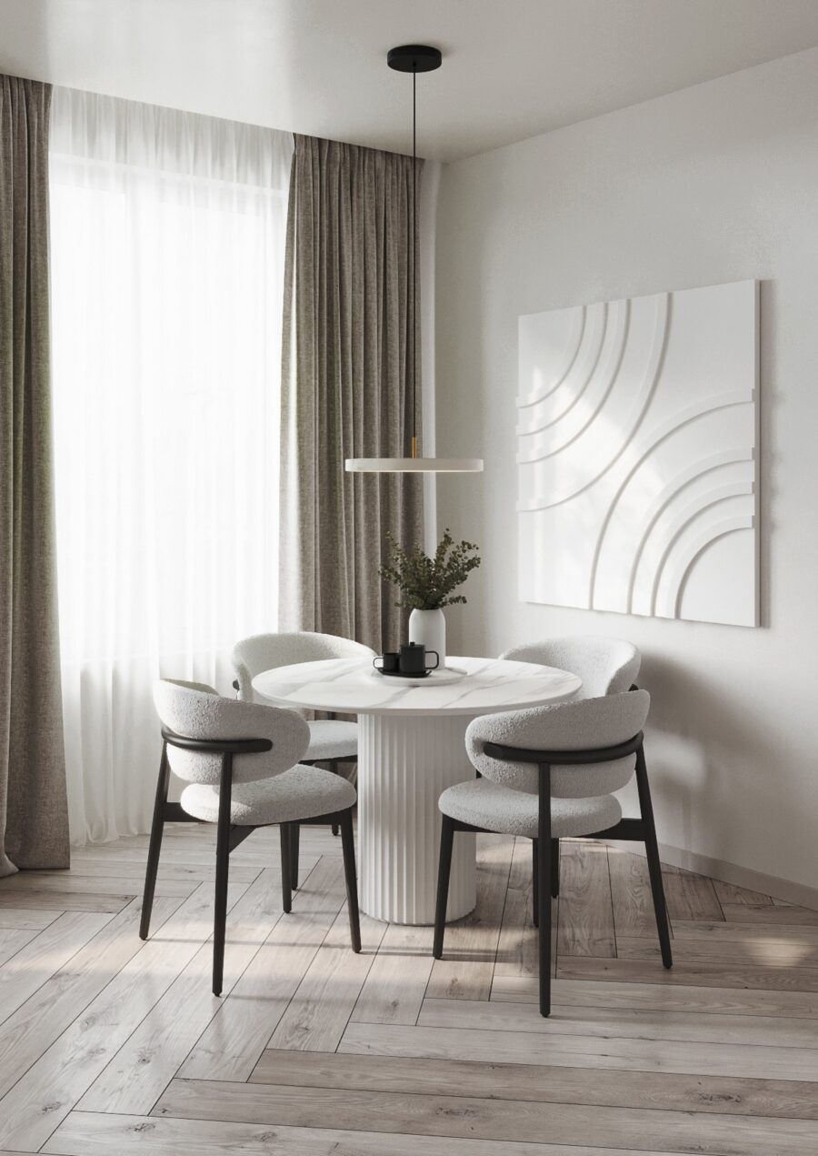 Стул Бали - Белый матовый/белый