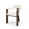 Стул Фекда - Коричневый дуб/ молочный