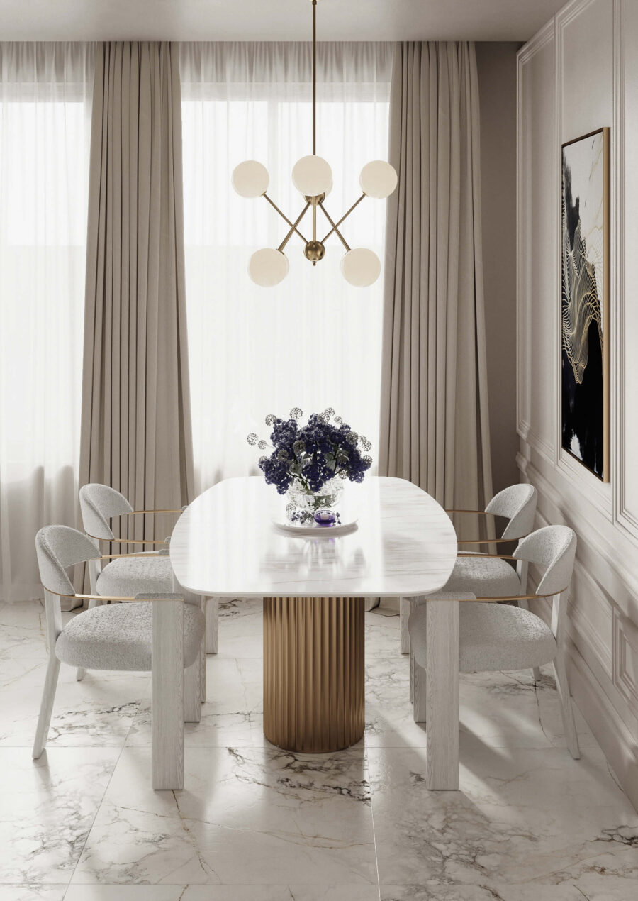 Стул Фекда - Коричневый дуб/ молочный