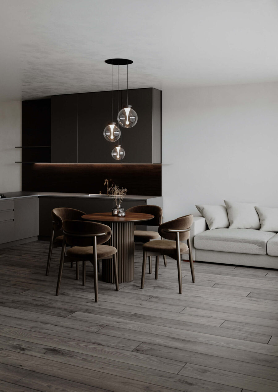 Стул Бали - Черный дуб/белый